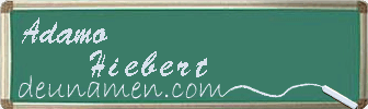 Adamo Hiebert Visitenkarte